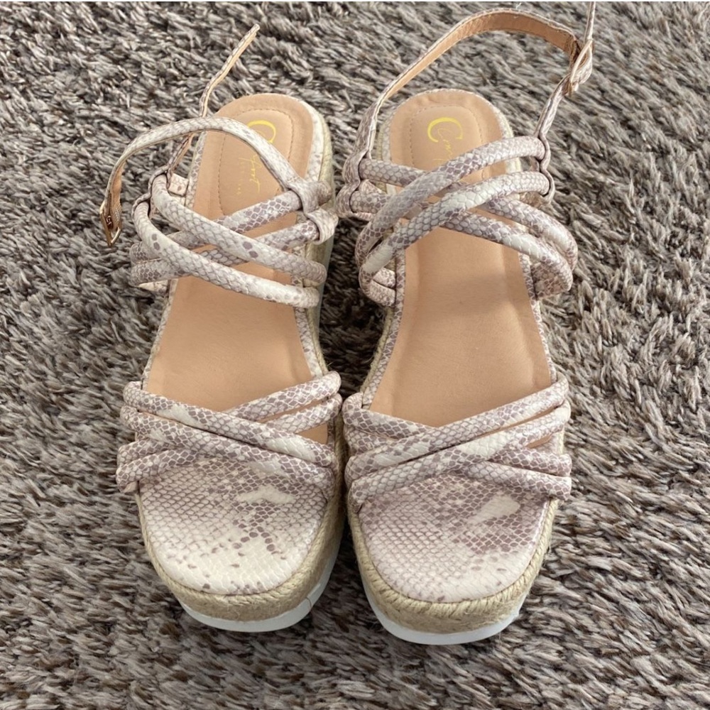 Summer dress block heels